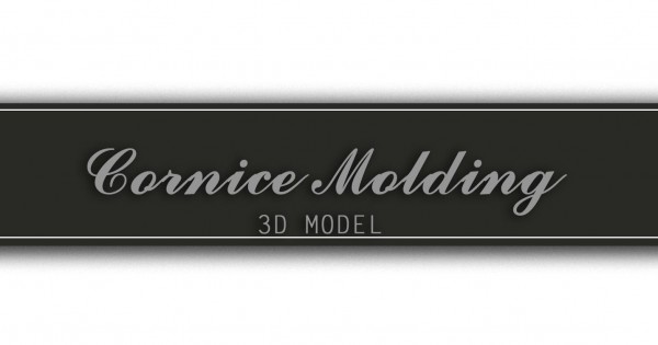 Cornice - 3D model for CNC machine